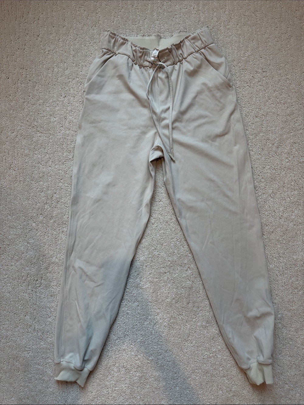 lululemon athletica Light Beige Drawstring Jogger Pants